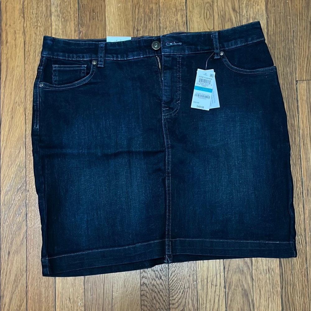 Style & Co. Dark Denim Skirt Size 16P NWT